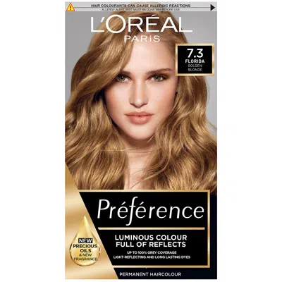 L'oréal Paris Préférence Infinia Hair Dye (various Shades) - 7.3 Florida Honey Blonde