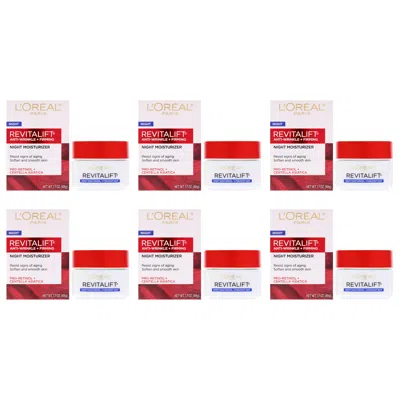 L'oréal Paris Revitalift Anti-wrinkle And Firming Moisturizer By Loreal Paris For Unisex - 1.7 oz Cream - Pack Of  In Multi