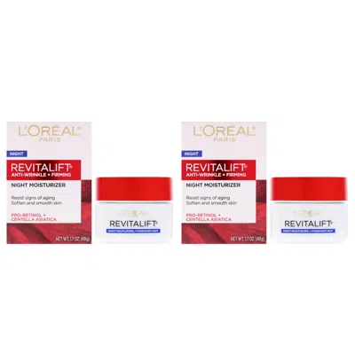 L'oréal Paris Revitalift Anti-wrinkle Plus Firming Night Moisturizer By Loreal Paris For Unisex - 1.7 oz Moisturiz In Multi