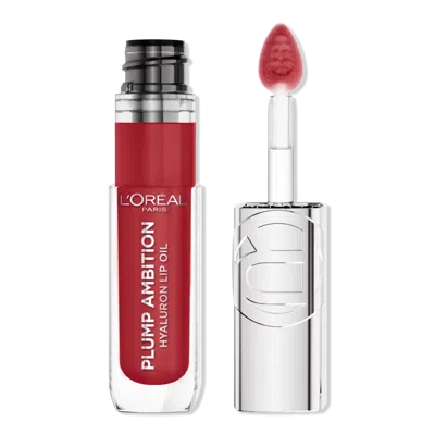 L'oreal Plump Ambition Hyaluron Lip Oil 24hr Care With Hyaluronic Acid - Cherry Cherie 390