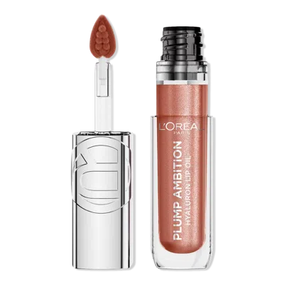 L'oreal Plump Ambition Hyaluron Lip Oil Shimmer - Peach Lights