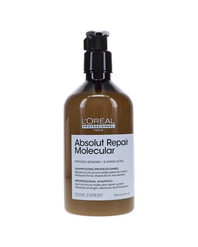 L'oreal Professionnel L'oréal Professionnel 16.9oz Absolut Repair Molecular Shampoo In Transparent