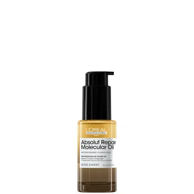 L'oreal Professionnel Absolut Repair Molecular Bi-phase Hair Oil For Damaged Hair 30ml, High Shine & Molecular Repair​
