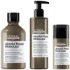 L'oreal Professionnel Absolut Repair Molecular Shampoo 300ml, Rinse Off Serum Conditioner Treatment 250ml & Leave In Mask