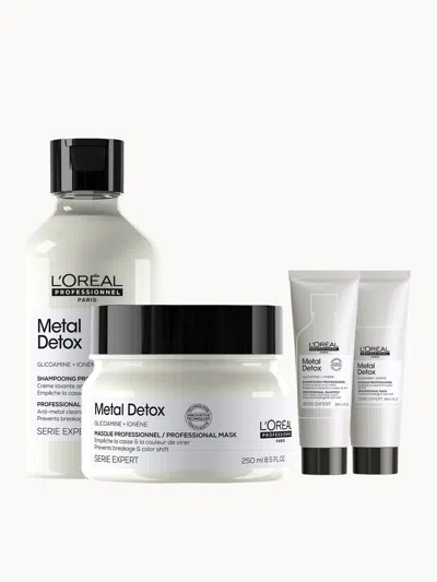 L'oreal Professionnel Metal Detox Shampoo & Hair Mask With Free Mini Shampoo & Hair Mask 30ml For Da