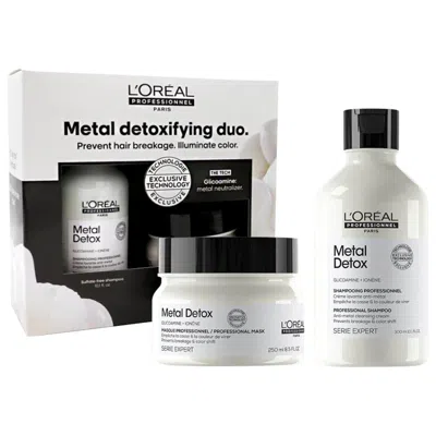 L'oreal Professionnel Metal Detox Shampoo & Mask Value Set In White