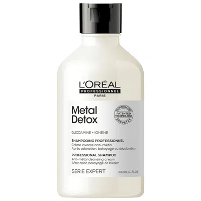 L'oreal Professionnel Metal Detox Sulfate-free Shampoo 10 oz/ 300 ml In White