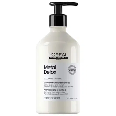 L'oreal Professionnel Metal Detox Sulfate-free Shampoo 16.9 oz / 500 ml In White