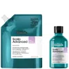 L'oreal Professionnel Scalp Advanced Anti-discomfort Shampoo 300ml And Refill Pack 500ml Deep Scalp Treatment