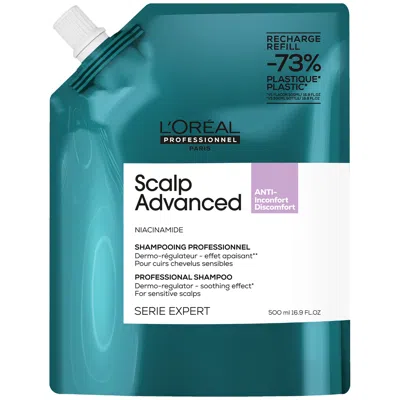 L'oreal Professionnel Scalp Advanced Anti-discomfort Shampoo Refill Pack 500ml For Itchy, Dry Scalp In White