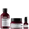 L'oreal Professionnel Vitamino Color Spectrum Shampoo 300ml, Rinse Off Hair Mask 250ml And Serum 50ml Bundle For Coloured