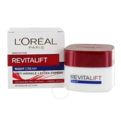 L'oreal Revitalift Hydrating Night Cream Cream 1.7 oz Skin Care 5011408040791 In White