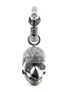 Loree Rodkin 14k White Gold Diamond Skull-head Pendant In Metallic