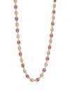 Loree Rodkin 14k Yellow Gold Enamel Mariner-link Necklace In Brown