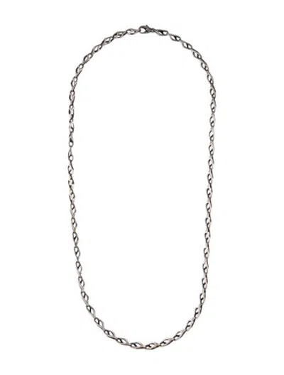 Pre-owned Loree Rodkin 18k Fancy Link Chain Necklace, 28.5" In Multicolor