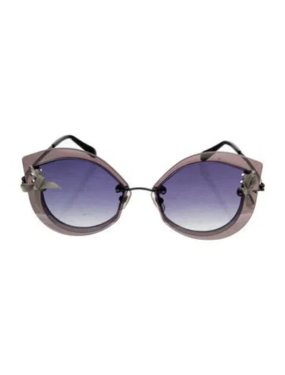 Pre-owned Loree Rodkin Cat-eye Gradient Sunglasses In Black