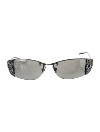 Pre-owned Loree Rodkin Cat-eye Mirrored Sunglasses In Multi