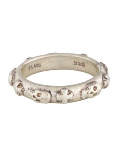 Pre-owned Loree Rodkin Cross & Skull Band In Multicolor