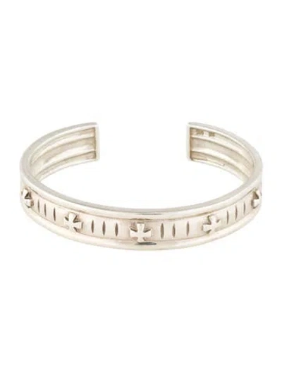 Pre-owned Loree Rodkin Cross Cuff Bracelet, 6.5" In Multi