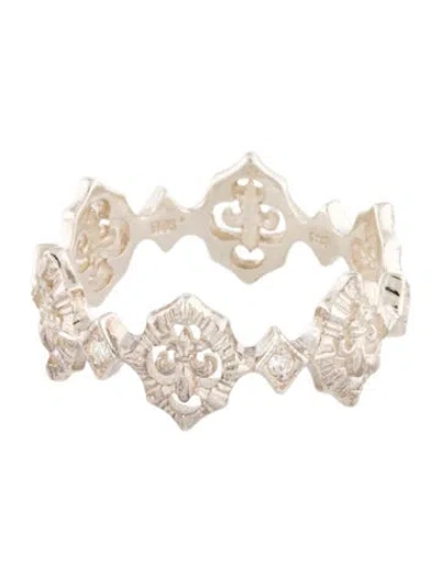 Pre-owned Loree Rodkin Cubic Zirconia Great Rocks Band In Multi