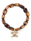 Loree Rodkin Gold And Diamond Skull Head Bracelet In Brown
