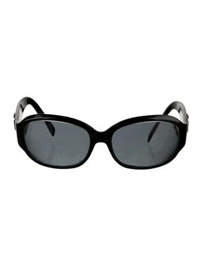 Pre-owned Loree Rodkin Square Tinted Sunglasses In Black