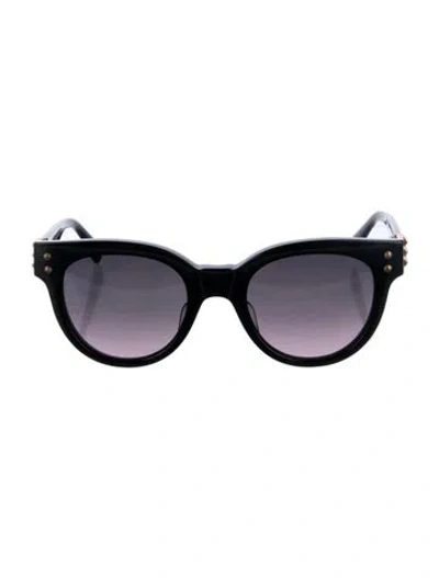 Pre-owned Loree Rodkin Wayfarer Gradient Sunglasses In Black