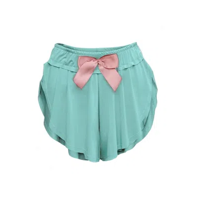 Loreen Label Women's Green Bamboo Butterfly Shorts