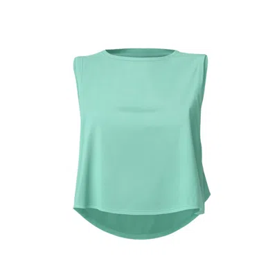 Loreen Label Women's Green Bamboo Crop Top - Ocean Mint