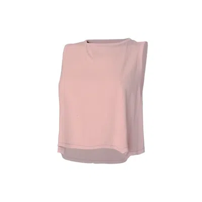 Loreen Label Women's Pink / Purple Bamboo Crop Top - Powder Rose In Multi