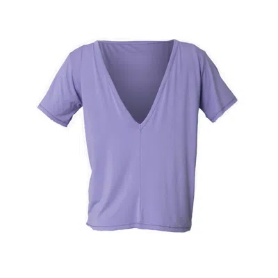 Loreen Label Women's Pink / Purple Bamboo Double-sided T-shirt In Pink/purple