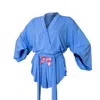 Loreen Label Women's Wrap Top & Butterfly Shorts In Blue