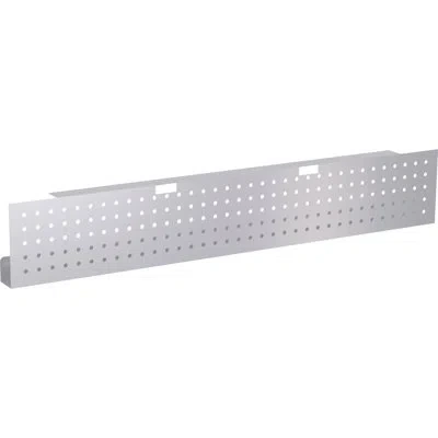 Lorell 10" H X 3" D Desk Modesty Panel In Silver