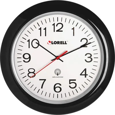 Lorell 13.27" Wall Clock In Black