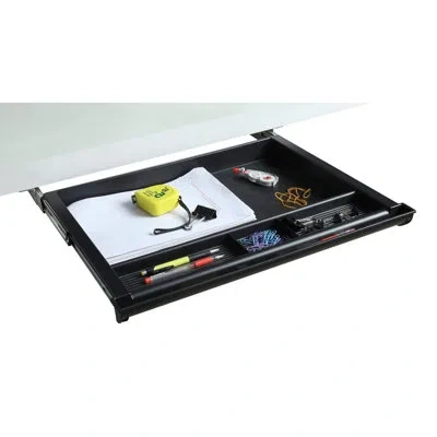 Lorell 2" H X 21" W X 16" D Desk Drawer In Black