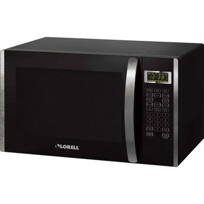 Lorell 21.75'' 1.6 Cubic Feet Cu. Ft. Countertop Microwave With Sensor Cooking In Black