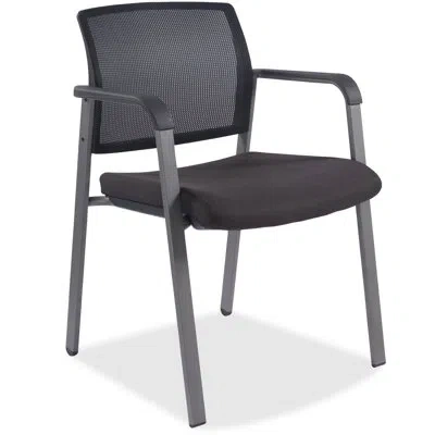 Lorell 22.05" W Stackable Waiting Room Chair In Gray