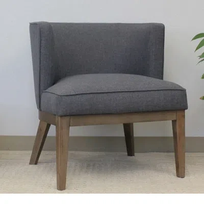Lorell 25.5" W Reception Chair With Wood Frame In Gray