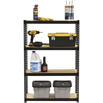 Lorell 48" H X 30" W X 12" D Shelving Unit In Black