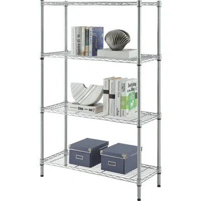 Lorell 54" H X 36 "w X 14" D Shelving Unit In Silver