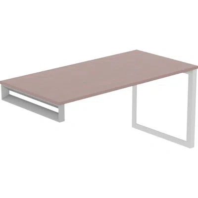 Lorell 5.5'' H X 23.25" W X 0.5" D Desk Leg In Silver