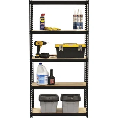 Lorell 60" H X 30" W X 12" D Shelving Unit In Black