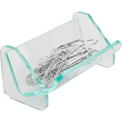 Lorell Acrylic Paper Clip Holder In Clear
