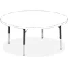 Lorell Activity Table Height-adjustable Leg Kit - 17" To 25"h - 25" Length X 1.1" Diameter - Black, Chrome