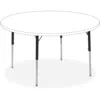LORELL ACTIVITY TABLE HEIGHT-ADJUSTABLE LEG KIT - 22" TO 30"H - 30" LENGTH X 1.1" DIAMETER - BLACK, CHROME