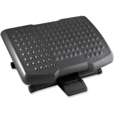 Lorell Adjustable-height Footrest - 4" - 6.50" Adjustable Height - Black - 1 Each