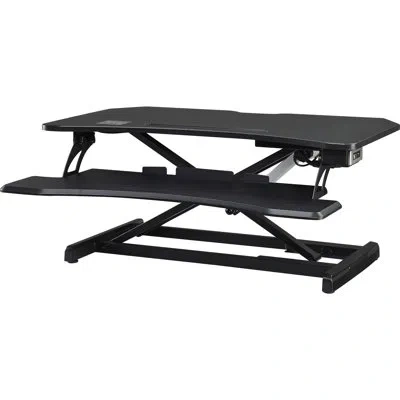 Lorell Adjustable Height Standing Desk Converter In Black