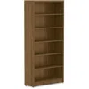 Lorell Chateau Series Bookshelf - 1.5" Top, 36" X 11.6"72.5" Bookshelf - 6 Shelve(s) - Reeded Edge - Materi