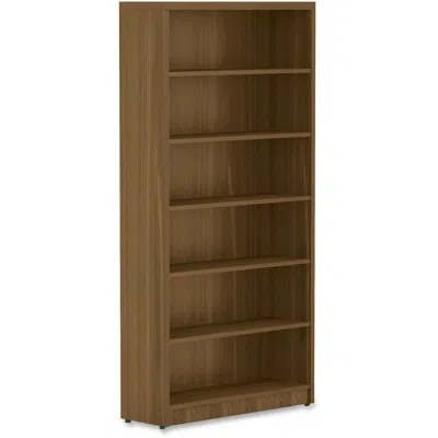 Lorell Chateau Series Bookshelf - 1.5" Top, 36" X 11.6"72.5" Bookshelf - 6 Shelve(s) - Reeded Edge - Materi