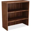 Lorell Chateau Series Bookshelf - 36" X 15"36.5", 1.5" Top - 2 Shelve(s) - Reeded Edge - Material: Laminate